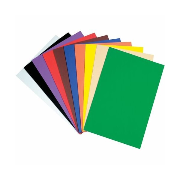 Pacon Foam Sheets, WonderFoam, 10 Colors, 12inx18in, AST PAC4313 - main